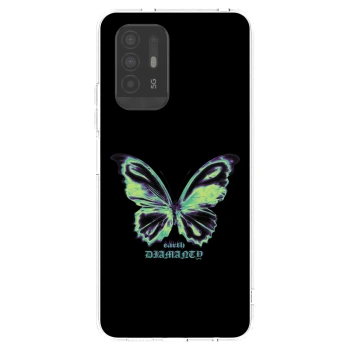 Picasee silikonska prozirna maskica za OPPO A94 5G - Diamanty Blue