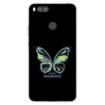 Picasee silikonska prozirna maskica za Xiaomi Redmi A1 - Diamanty Blue