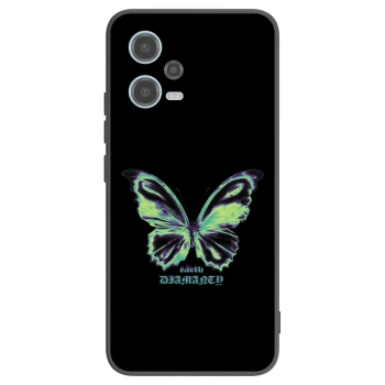 Picasee crna silikonska maskica za Xiaomi Redmi Note 12 5G - Diamanty Blue