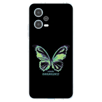 Picasee silikonska prozirna maskica za Xiaomi Redmi Note 12 5G - Diamanty Blue