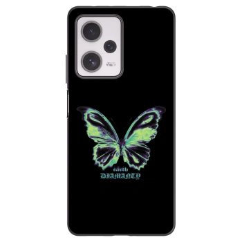 Picasee crna silikonska maskica za Xiaomi Redmi Note 12 Pro+ 5G - Diamanty Blue