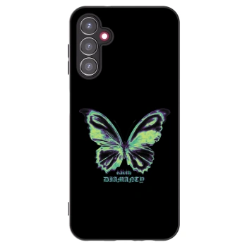 Picasee crna silikonska maskica za Samsung Galaxy A14 5G A146P - Diamanty Blue