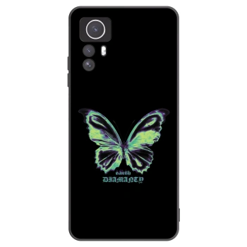 Picasee crna silikonska maskica za Xiaomi Redmi Note 12S - Diamanty Blue