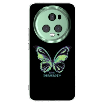 Picasee silikonska prozirna maskica za Honor Magic5 Pro - Diamanty Blue