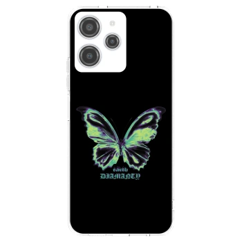 Picasee silikonska prozirna maskica za Xiaomi Redmi 12 4G - Diamanty Blue