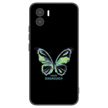 Picasee crna silikonska maskica za Xiaomi Redmi A2 - Diamanty Blue