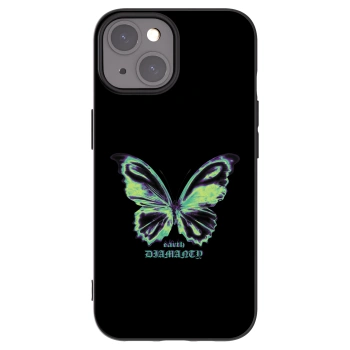 Picasee crna silikonska maskica za Apple iPhone 15 - Diamanty Blue