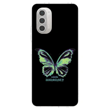 Picasee silikonska prozirna maskica za Motorola Moto G51 - Diamanty Blue