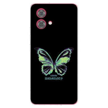 Picasee silikonska prozirna maskica za Motorola Moto G84 5G - Diamanty Blue