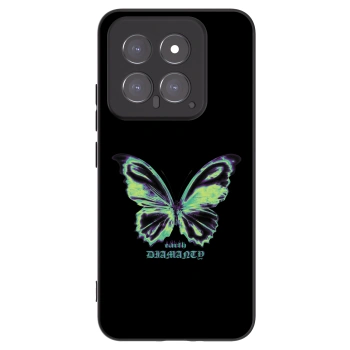 Picasee crna silikonska maskica za Xiaomi 14 - Diamanty Blue