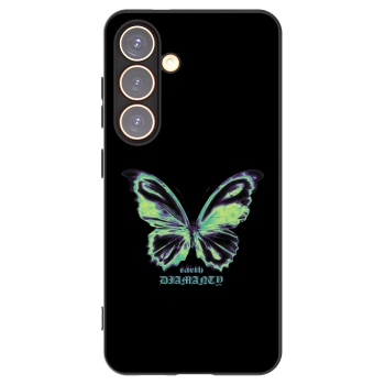 Picasee crna silikonska maskica za Samsung Galaxy S24 S921B 5G - Diamanty Blue