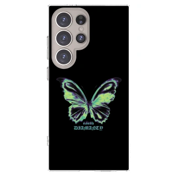 Picasee silikonska prozirna maskica za Samsung Galaxy S24 Ultra S928B 5G - Diamanty Blue