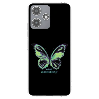 Picasee silikonska prozirna maskica za Xiaomi Redmi 12 5G - Diamanty Blue