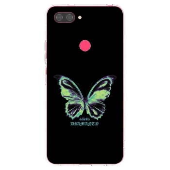 Picasee silikonska prozirna maskica za Xiaomi Mi 8 Lite - Diamanty Blue