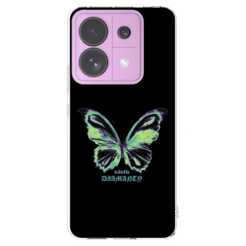 Picasee silikonska prozirna maskica za Xiaomi Redmi Note 13 Pro 5G - Diamanty Blue