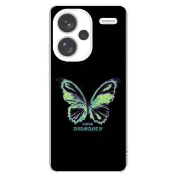 Picasee silikonska prozirna maskica za Xiaomi Redmi Note 13 Pro+ 5G - Diamanty Blue