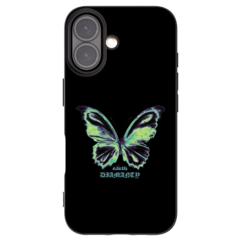 Picasee crna silikonska maskica za Apple iPhone 16 - Diamanty Blue