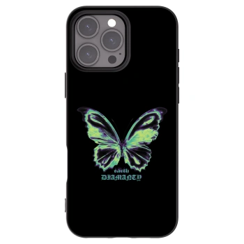 Picasee crna silikonska maskica za Apple iPhone 16 Pro Max - Diamanty Blue