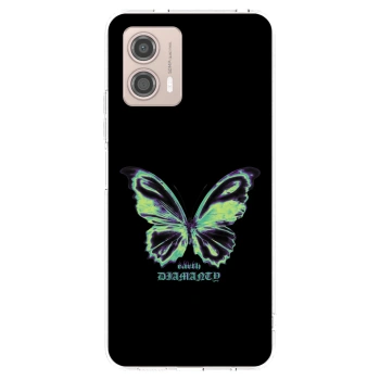 Picasee silikonska prozirna maskica za Motorola Moto G53 5G - Diamanty Blue