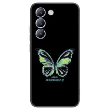 Picasee crna silikonska maskica za Vivo V40 SE 5G - Diamanty Blue