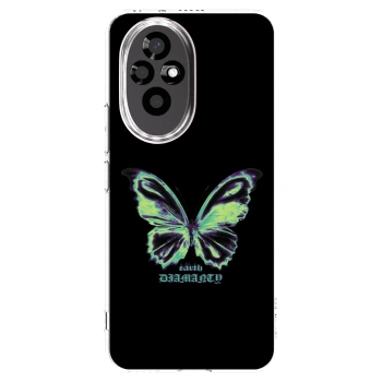 Picasee silikonska prozirna maskica za Honor 200 5G - Diamanty Blue
