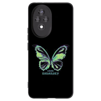 Picasee crna silikonska maskica za Honor 200 Pro 5G - Diamanty Blue
