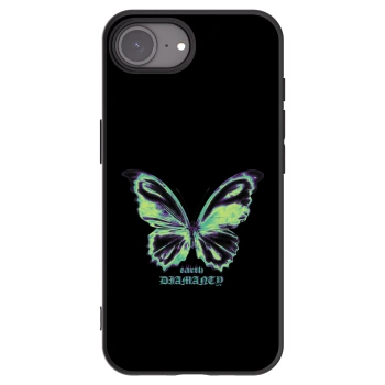 Picasee crna silikonska maskica za Apple iPhone 16e - Diamanty Blue