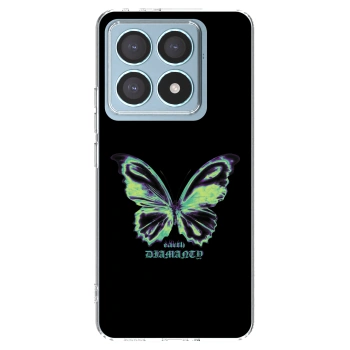 Picasee silikonska prozirna maskica za Xiaomi 14T Pro - Diamanty Blue