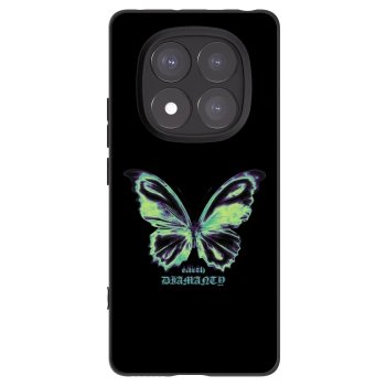 Picasee crna silikonska maskica za Xiaomi Redmi Note 14 Pro+ 5G - Diamanty Blue