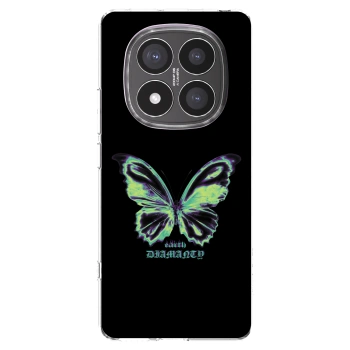 Picasee silikonska prozirna maskica za Xiaomi Redmi Note 14 Pro+ 5G - Diamanty Blue
