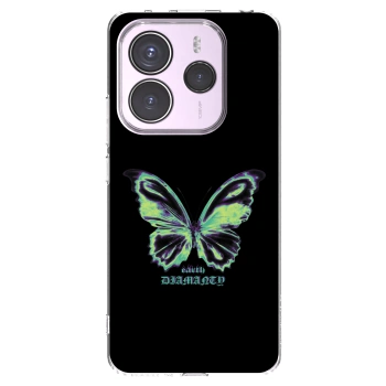 Picasee silikonska prozirna maskica za Xiaomi Redmi Note 14 5G - Diamanty Blue