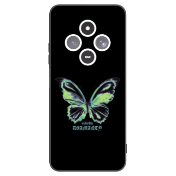 Picasee crna silikonska maskica za Xiaomi Redmi 14C - Diamanty Blue