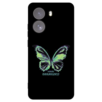 Picasee crna silikonska maskica za Xiaomi Poco X7 - Diamanty Blue