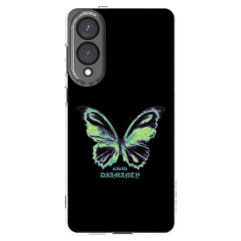 Picasee silikonska prozirna maskica za Samsung Galaxy S25 Edge 5G - Diamanty Blue