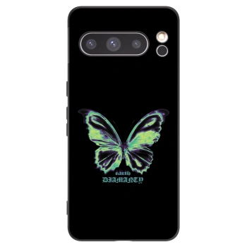 Picasee crna silikonska maskica za Google Pixel 8 Pro - Diamanty Blue