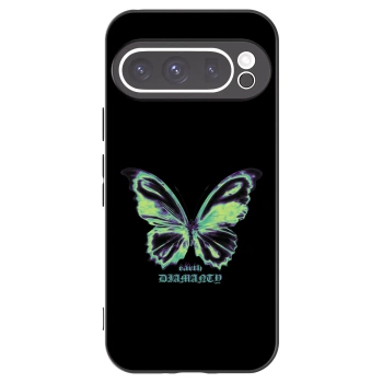Picasee crna silikonska maskica za Google Pixel 9 Pro - Diamanty Blue