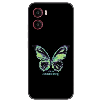 Picasee crna silikonska maskica za Motorola Moto G05 - Diamanty Blue