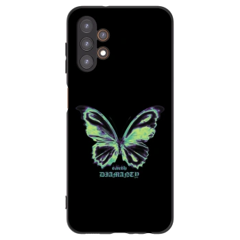 Picasee crna silikonska maskica za Samsung Galaxy A13 5G - Diamanty Blue