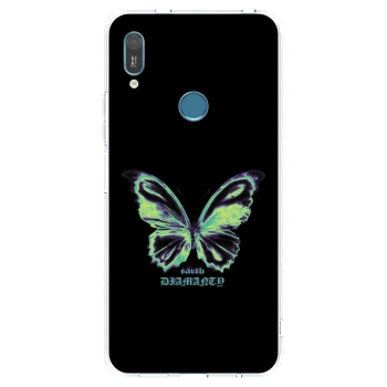 Picasee silikonska prozirna maskica za Huawei Y6 2019 - Diamanty Blue