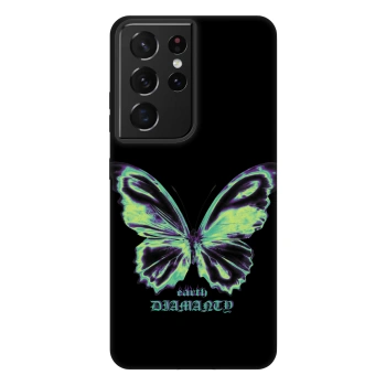 Picasee Fashion Case za Samsung Galaxy S21 Ultra 5G G998B - Diamanty Blue