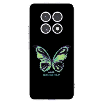Picasee silikonska prozirna maskica za Xiaomi Redmi Note 15 - Diamanty Blue
