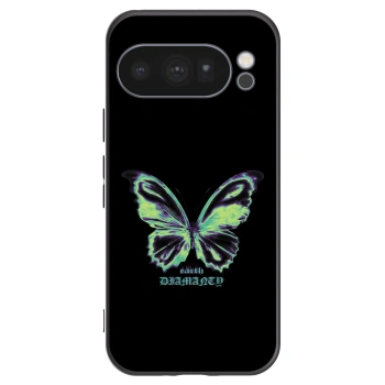 Picasee crna silikonska maskica za Google Pixel 10 Pro - Diamanty Blue