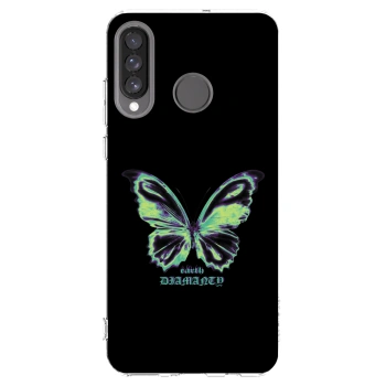 Picasee silikonska prozirna maskica za Huawei P30 Lite - Diamanty Blue