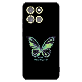 Picasee crna silikonska maskica za Motorola Moto G86 Power 5G - Diamanty Blue