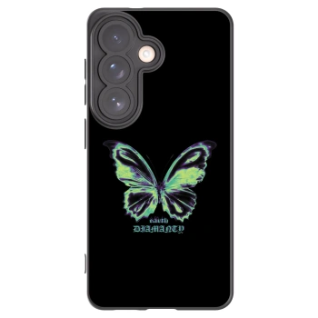 Picasee crna silikonska maskica za Samsung Galaxy S26 - Diamanty Blue