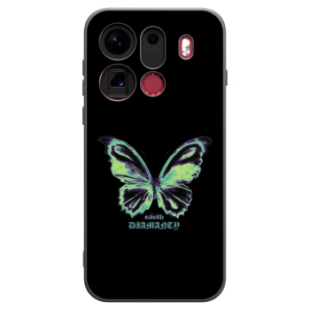 Picasee crna silikonska maskica za OPPO Find X9 Pro - Diamanty Blue
