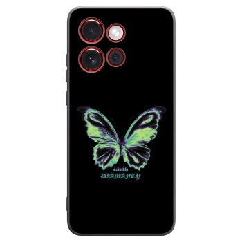 Picasee crna silikonska maskica za Motorola Edge 60 Neo 5G - Diamanty Blue