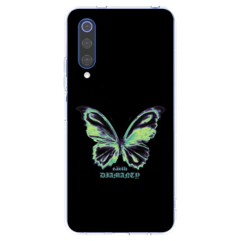 Picasee silikonska prozirna maskica za Xiaomi Mi 9 SE - Diamanty Blue