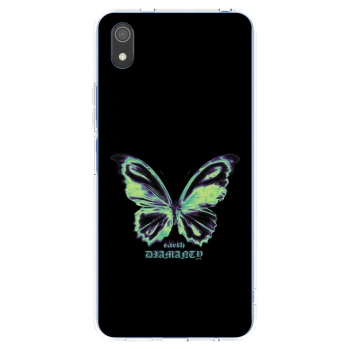 Picasee silikonska prozirna maskica za Xiaomi Redmi 7A - Diamanty Blue
