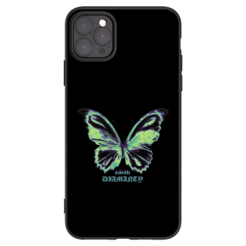 Picasee crna silikonska maskica za Apple iPhone 11 Pro Max - Diamanty Blue